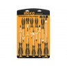 Juego Destornilladores 10pcs CR-V Ingco