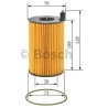Filtro de Aceite elemento Porsche/Audi Bosch
