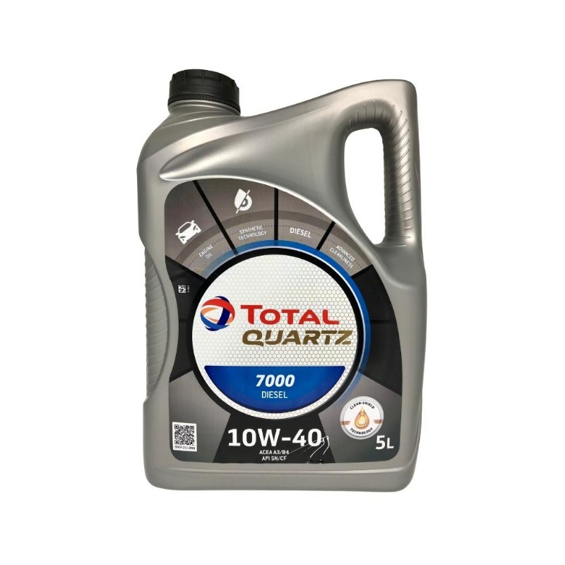 Aceite 10W40 SN/CF Quartz 7000 5LT Total