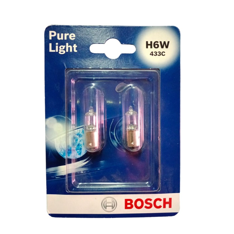 Ampolleta 12V H6W 6W Blister Bosch