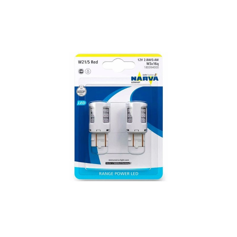 Ampolleta 12V Pescado Grande Led W21/5W Red Narva