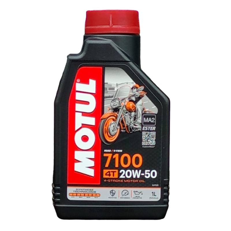 Aceite 20W50 4T 7100 100% Synthetic Motul