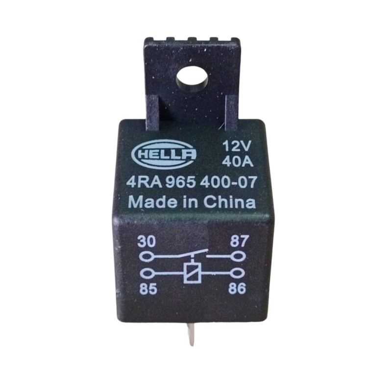 Relay Mini 12V 30/40 AMP 4 pin con soporte