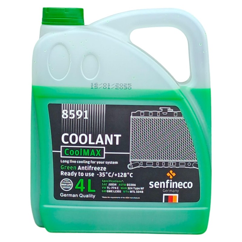 Refrigerante Coolant Verde 50/50 Senfineco
