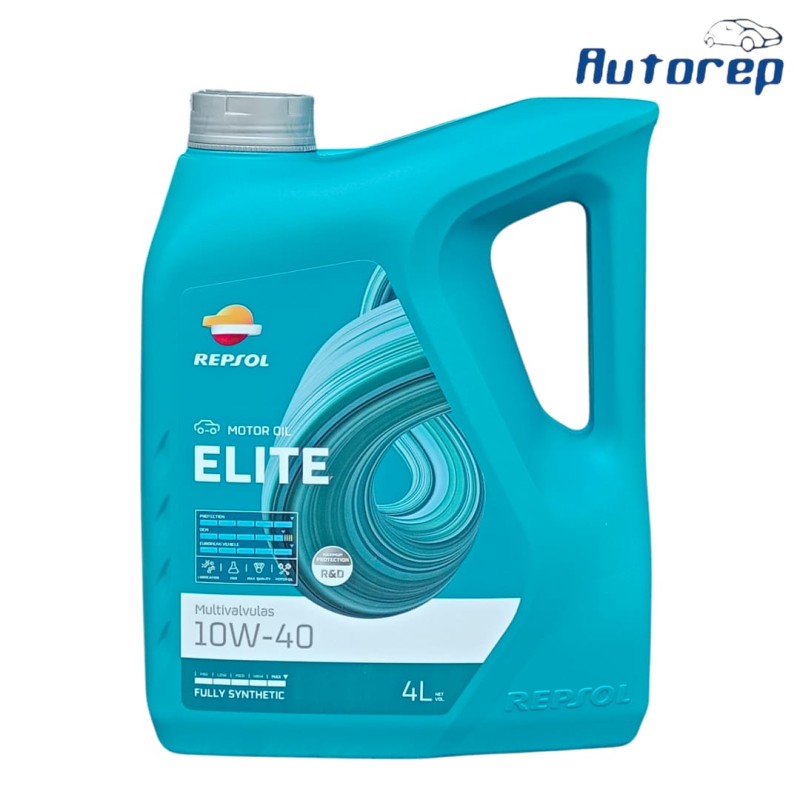 Aceite 10W40 Elite Multivalvulas Full Sintetico Repsol 4L