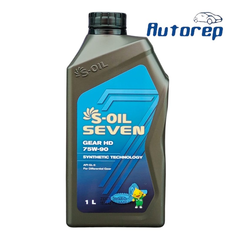 Aceite 75W90 API GL-5 Gear HD S-Oil Seven